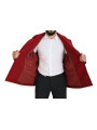 Jackets Elegant Red Double Breasted Wool Jacket 2.800,00 € 8052145664892 | Planet-Deluxe