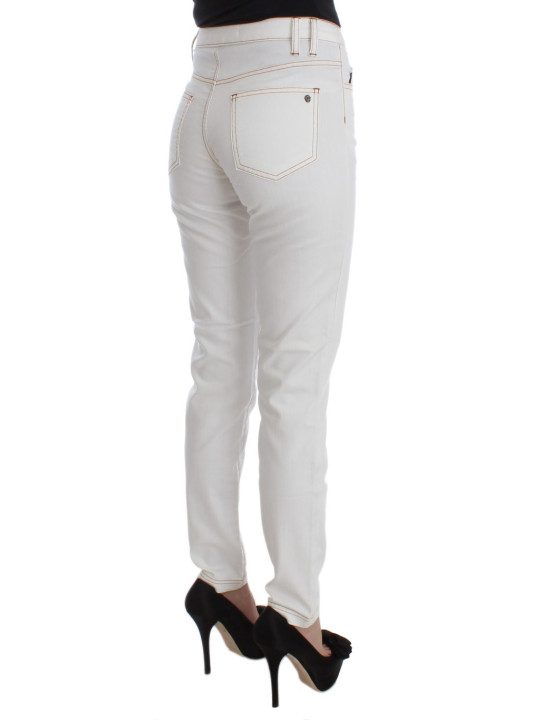 Jeans & Pants Chic White Slim Fit Denim 340,00 € 8050246188699 | Planet-Deluxe