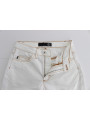 Jeans & Pants Chic White Slim Fit Denim 340,00 € 8050246188699 | Planet-Deluxe