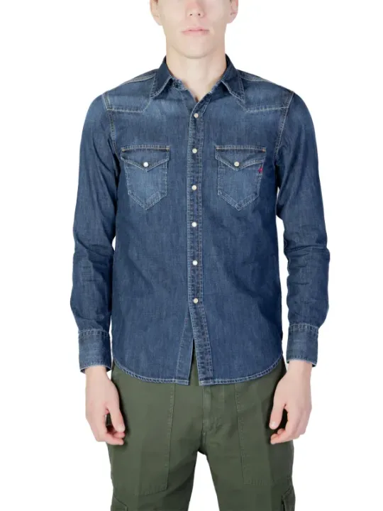 Replay 463858 blaues Denim-Hemd