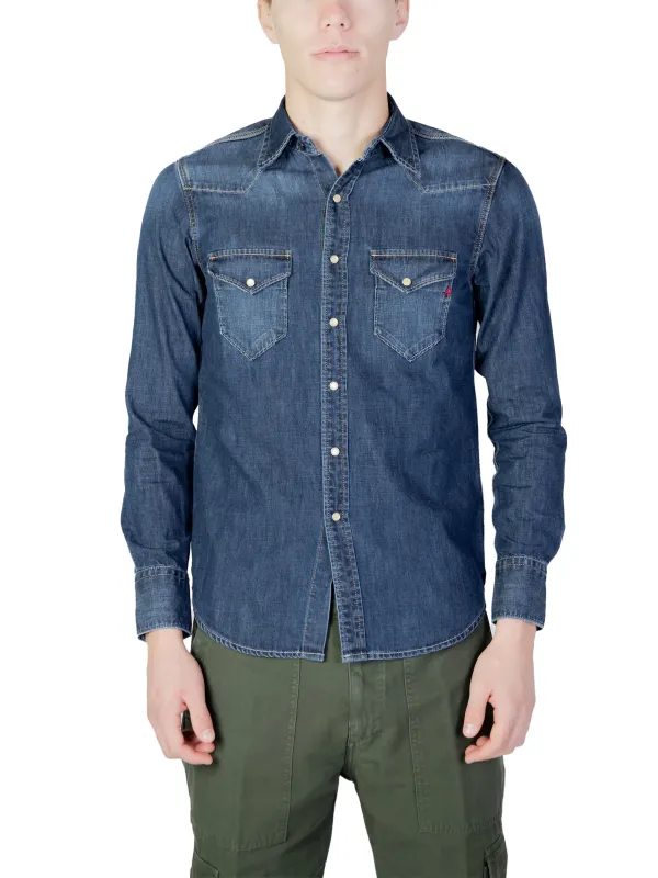 Replay 463858 blaues Denim-Hemd
