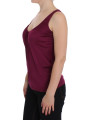 Tops & T-Shirts Elegant Purple Rayon Cami Blouse 160,00 € 1000002135716 | Planet-Deluxe