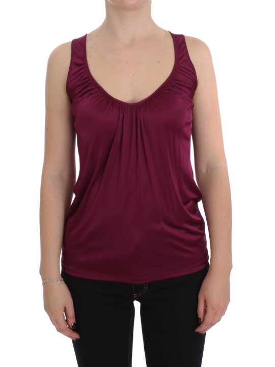 Tops & T-Shirts Elegant Purple Rayon Cami Blouse 160,00 € 1000002135716 | Planet-Deluxe