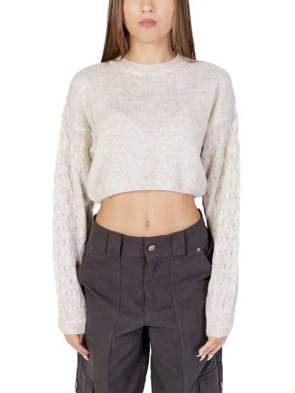 Weicher weißer Chenille Strickpullover Weicher weißer Chenille Strickpullover