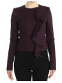 Jackets & Coats Elegant Purple Cotton Blend Blazer 410,00 € 7333413037985 | Planet-Deluxe