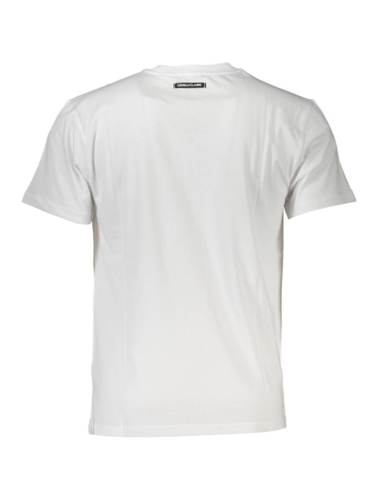 T-Shirts Elegant White Print Tee with Classic Logo 70,00 € 8054323852145 | Planet-Deluxe