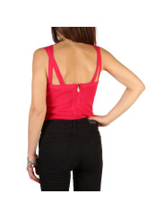 Rosa Guess Tank Top mit Reißverschluss