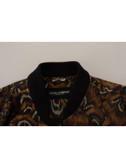 Jackets Elegant Brown Blouson Jacket 3.400,00 € 8057155423668 | Planet-Deluxe