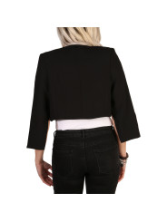 Schwarze Cropped Blazer Damenjacke