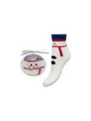 Schneemann Socken und Ornament Set