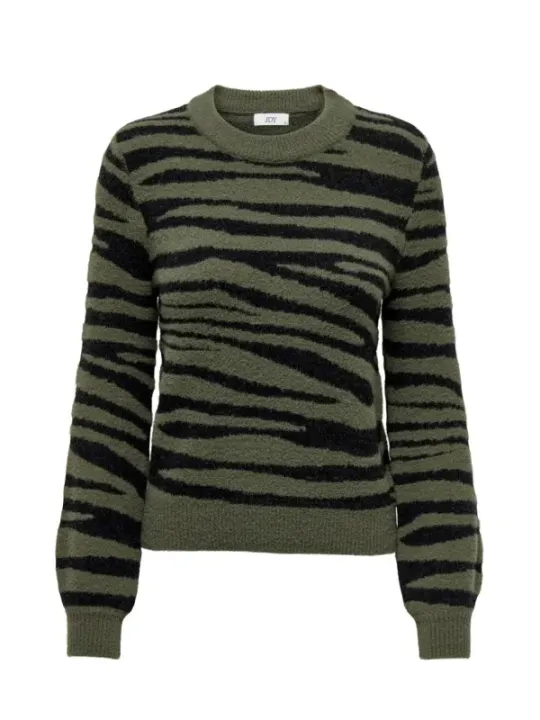 Gestreifter schwarzer Damenpullover Jacqueline De Yong