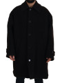 Jackets Elegant Black Alpaca Wool Blend Jacket 4.300,00 € 8052145799181 | Planet-Deluxe