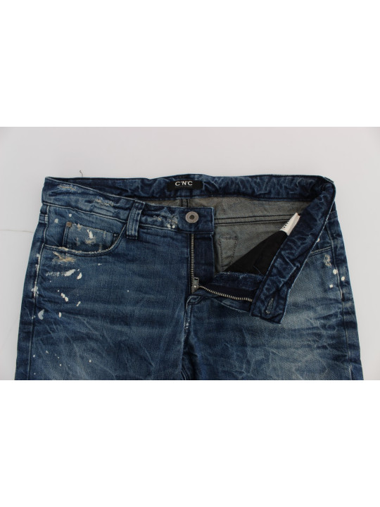 Jeans & Pants Chic Blue Regular Fit Denim 260,00 € 8050246188859 | Planet-Deluxe