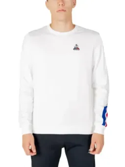 Weißes Sweatshirt mit Sport-Logo