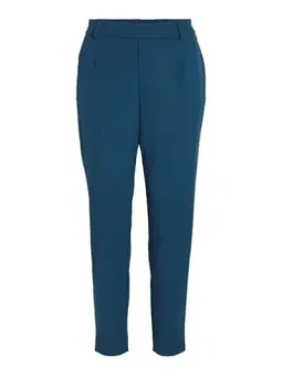 Dunkle Indigo Cropped Stoffhose Vila
