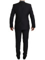 Suits Elegant Black Three-Piece Wool Blend Suit 6.900,00 € 8050249420772 | Planet-Deluxe
