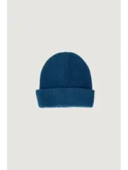 Gestrickte Lavendelfarbene Beanie Mütze Rollkante
