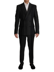 Suits Elegant Black Striped Slim Fit Two-Piece Suit 4.500,00 € 8057155431304 | Planet-Deluxe