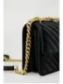 Schwarze gesteppte Pinko Lederhandtasche