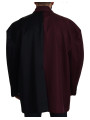 Jackets Elegant Bordeaux Double-Breasted Jacket 1.900,00 € 8052145908354 | Planet-Deluxe