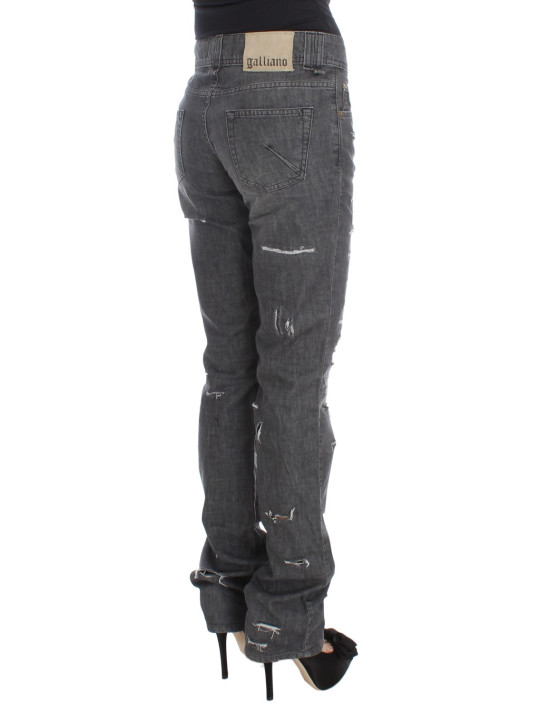 Jeans & Pants Chic Gray Wash Straight Fit Jeans 390,00 € 8034166561473 | Planet-Deluxe