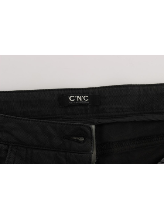 Jeans & Pants Chic Black Regular Fit Denim Jeans 260,00 € 8050246188767 | Planet-Deluxe