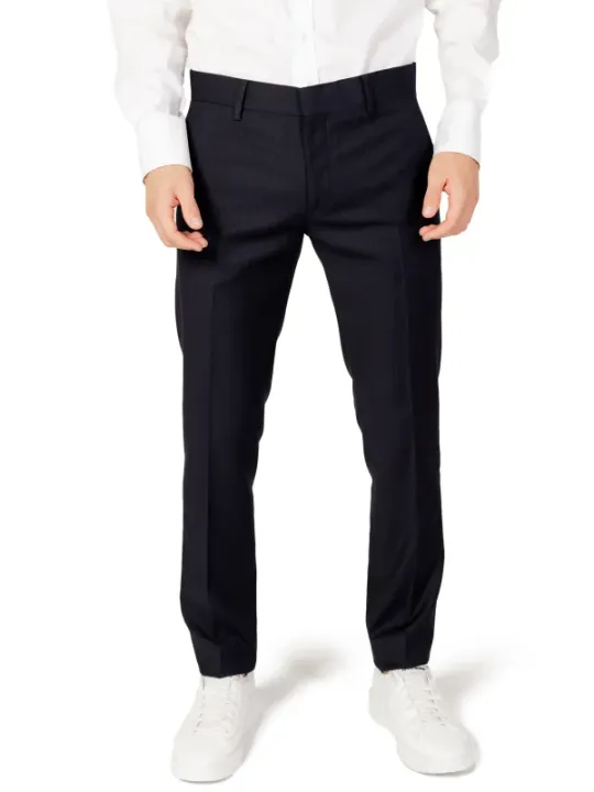Schwarze Herren Slim Fit Hose