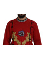 Sweaters Dazzling Sequined Red Pullover Sweater 2.200,00 € 8051124846939 | Planet-Deluxe