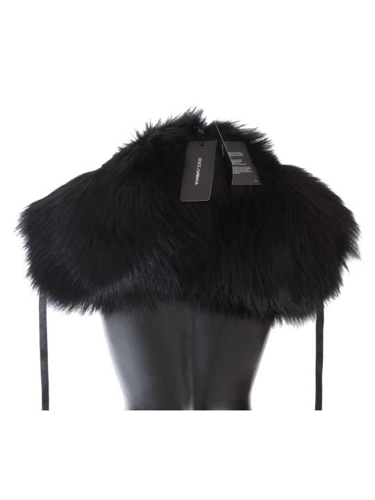 Scarves Elegant Black Fox Fur Silk Shoulder Wrap 6.370,00 € 8050246182383 | Planet-Deluxe