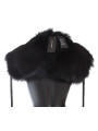 Scarves Elegant Black Fox Fur Silk Shoulder Wrap 6.370,00 € 8050246182383 | Planet-Deluxe