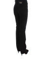 Jeans & Pants Chic Black Slim Fit Zippered Cotton Jeans 260,00 € 8050246181805 | Planet-Deluxe