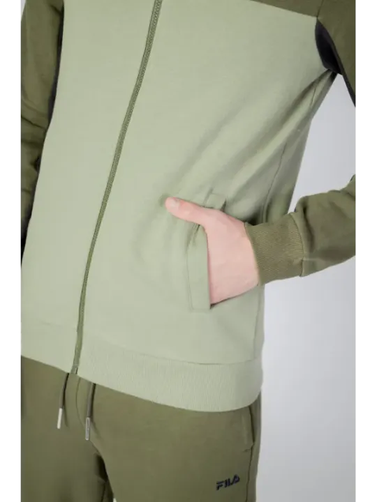 Olivgrüne Fila Trainingsjacke mit Reißverschluss