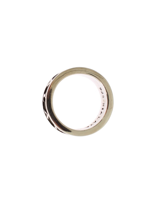 Rings Elegant Silver and Black Men's Sterling Ring 200,00 € 8050246181980 | Planet-Deluxe