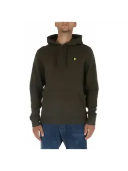 Dunkelbrauner Lyle & Scott Kapuzenpullover