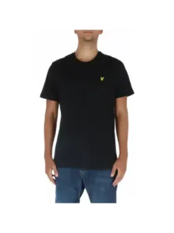 "Lyle Scott Klassik Herren T-Shirt Schwarz aus Baumwolle"