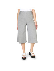 Graue Culotte-Hose mit Gummizug
