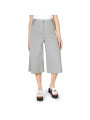 Graue Culotte-Hose mit Gummizug