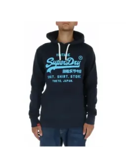 "Superdry Tokyo Fleece Hoodie Blau – Herbst/Winter Must-Have"