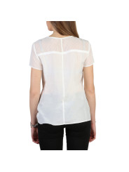 Weißes Armani Jeans Damenbluse mit Knopfleiste