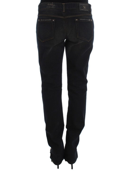 Jeans & Pants Chic Boyfriend Cotton Jeans - Blue 480,00 € 8050246181911 | Planet-Deluxe