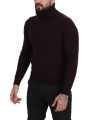 Sweaters Elegant Turtleneck Wool Pullover Sweater 1.300,00 € 8057155974917 | Planet-Deluxe