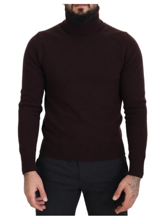 Sweaters Elegant Turtleneck Wool Pullover Sweater 1.300,00 € 8057155974917 | Planet-Deluxe