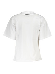 Tops & T-Shirts Chic Slim Fit White Tee with Signature Print 70,00 € 8054323861598 | Planet-Deluxe