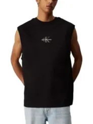 "Calvin Klein Jeans Tanktops im Sale | Calvin Klein Jeans Herren Tanktop Schwarz Baumwolle online kaufen"|Planet-Deluxe