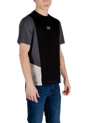 Männer Ea7 T-Shirt Schwarz Grau