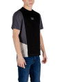 Männer Ea7 T-Shirt Schwarz Grau