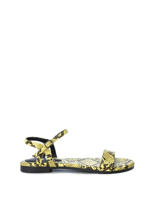 Gelbe Xti Sandalette mit Muster