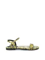 Gelbe Xti Sandalette mit Muster