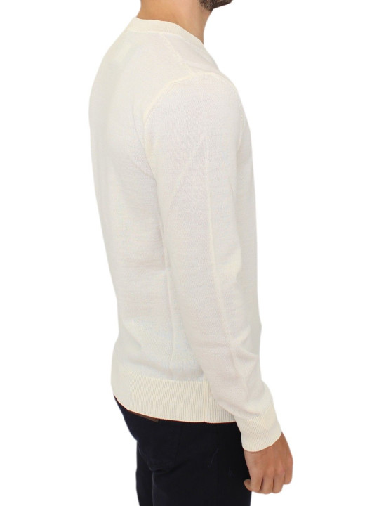 Sweaters Off-White V-Neck Wool Blend Pullover 430,00 € 8032990839614 | Planet-Deluxe