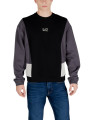 Ea7 Farbblock Langarm-Sweatshirt Baumwolle
